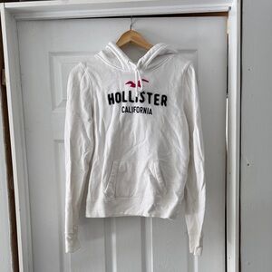 Hollister White Pullover Hoodie